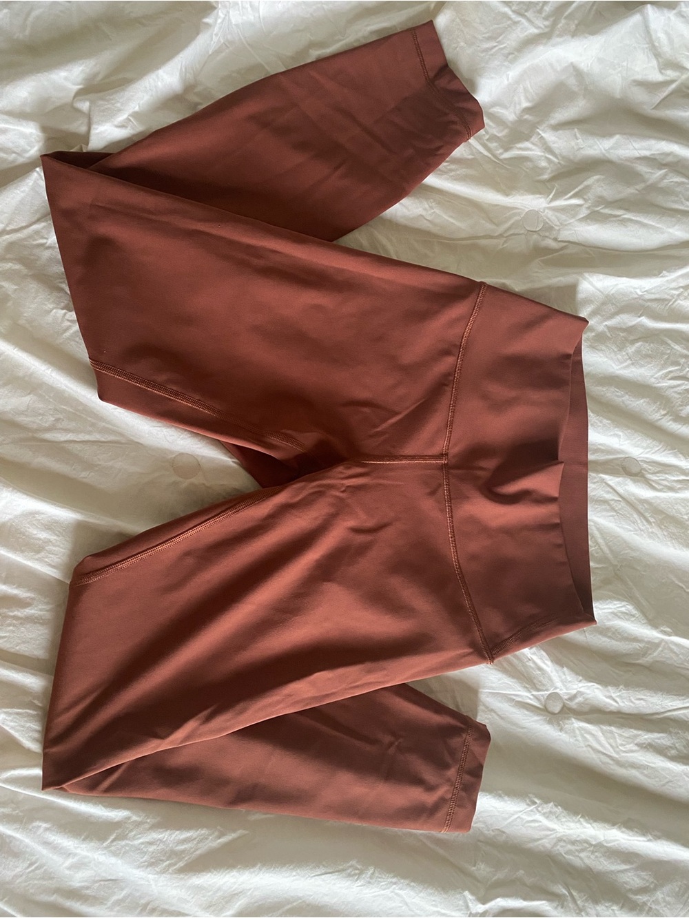 Lululemon High-Rise Sculpting Leggings in Rust
